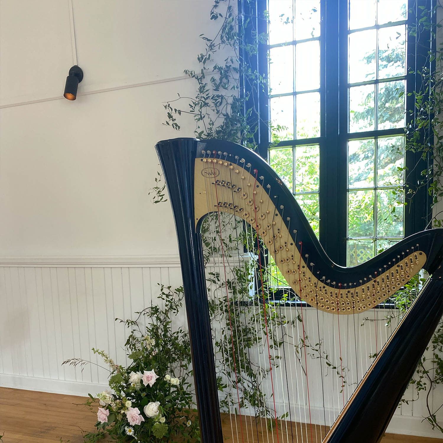 Hannah Warren Harpist - Alex and Frederic Wedding at The Knox July 2022