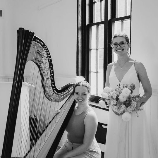 Hannah Warren Harpist - Alex and Frederic Wedding at The Knox July 2022 - 4
