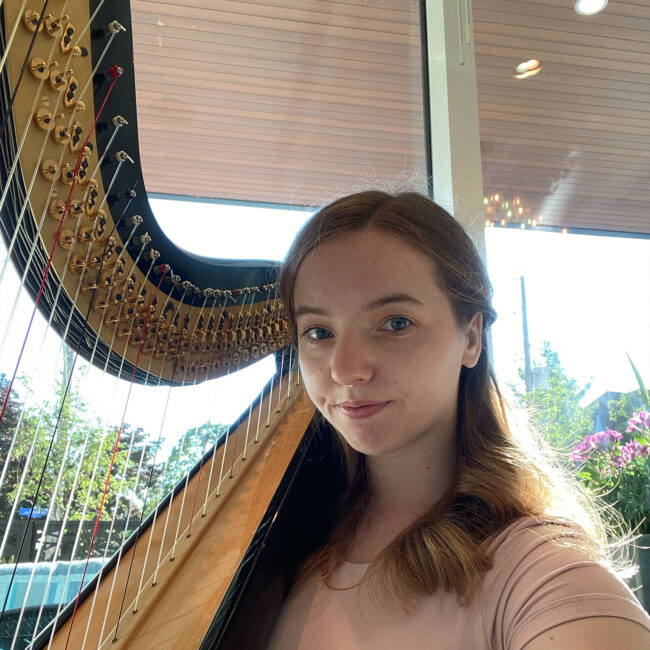 Hannah Warren Harpist - Amica The Glebe Grand Opening July 14 2022 - 2